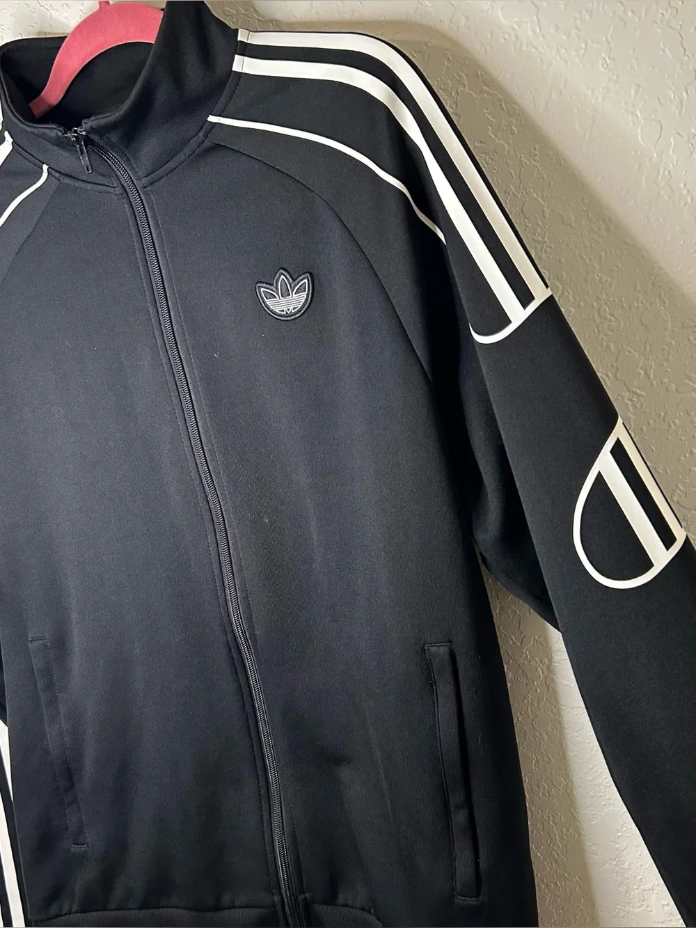 Adidas Originals Men's Flamestrike Track Jacket In Black Size Medium